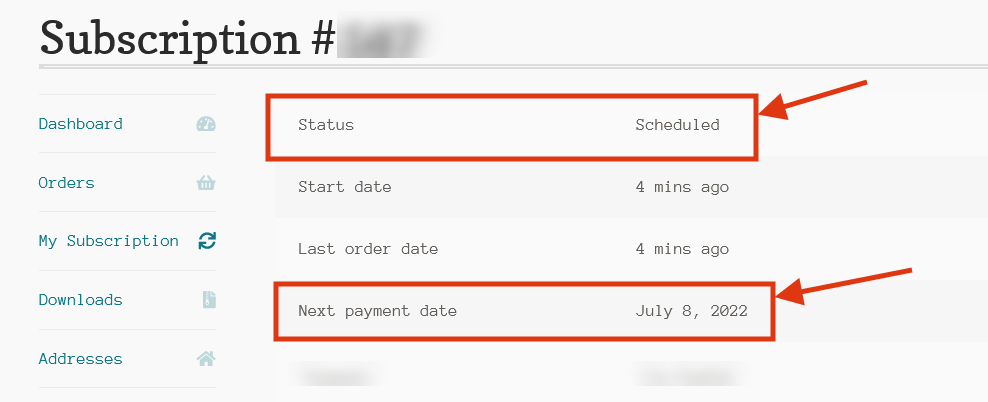 WooCommerce Subscriptions Custom Start Date Cart Frontend